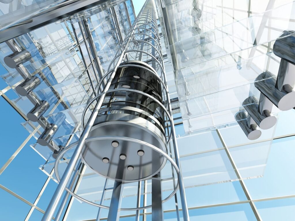 Ascenseur panoramique cylindrique en verre